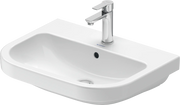 Duravit D-Code 18 1/8'' Round Wall Mounted Sink in White with Single Faucet Hole and with Overflow