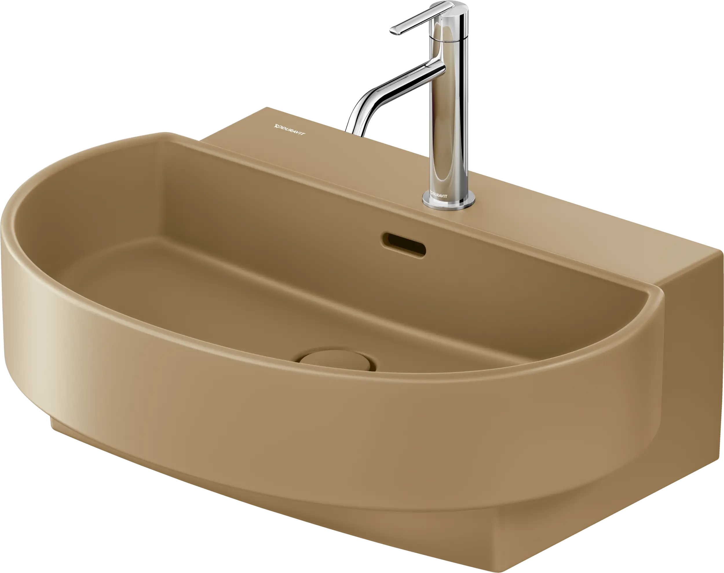 Balcoon 25 5/8'' Semi circular Wall Mounted Sink with Single Faucet Hole and with Overflow