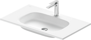 Duravit Sivida 32 1/4'' Rectangular Drop In Sink in Satin Matte White with Single Faucet Hole