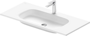 Duravit Sivida 40 1/8'' Rectangular Drop In Sink in Satin Matte White with Single Faucet Hole
