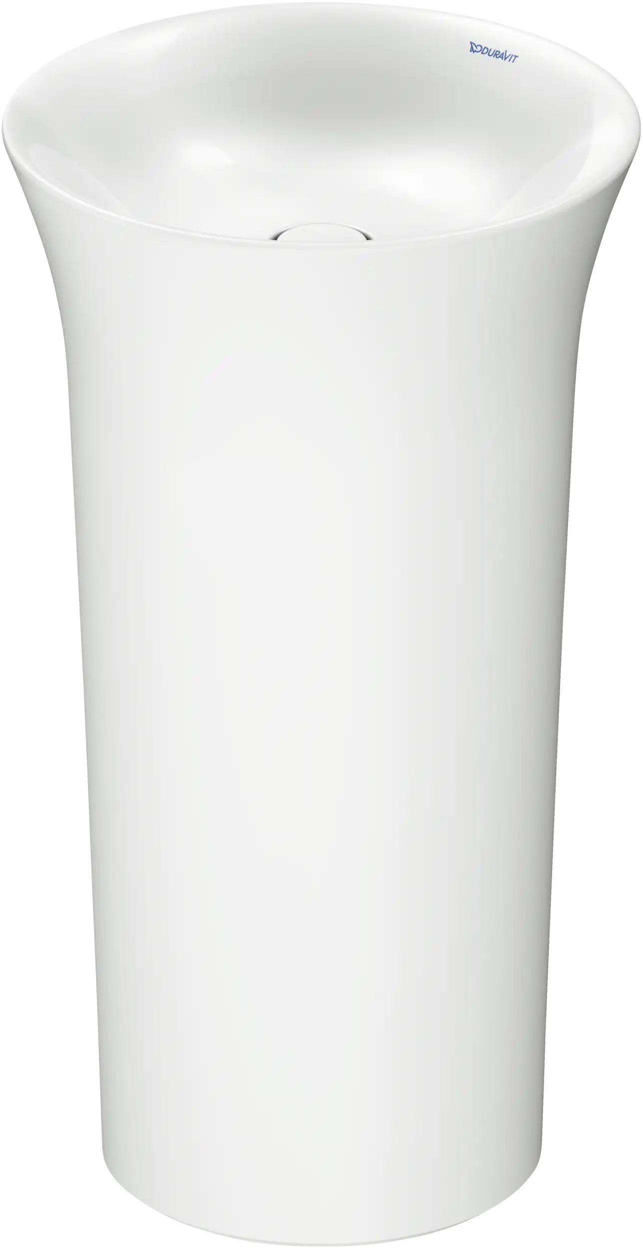 Duravit White Tulip19 5/8'' Pedestal Sink in White with Rear Outlet