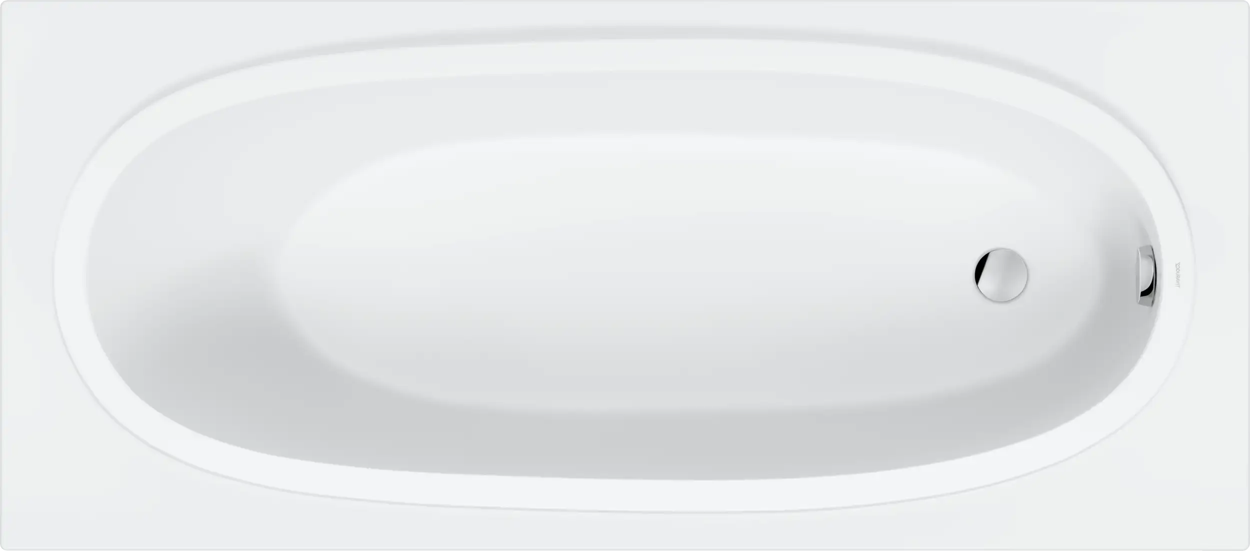 Balcoon 66 7/8'' x 18 7/8'' Rectangular Drop In Bathtub Acrylic with Reversible Drain, Drain Sold Separately