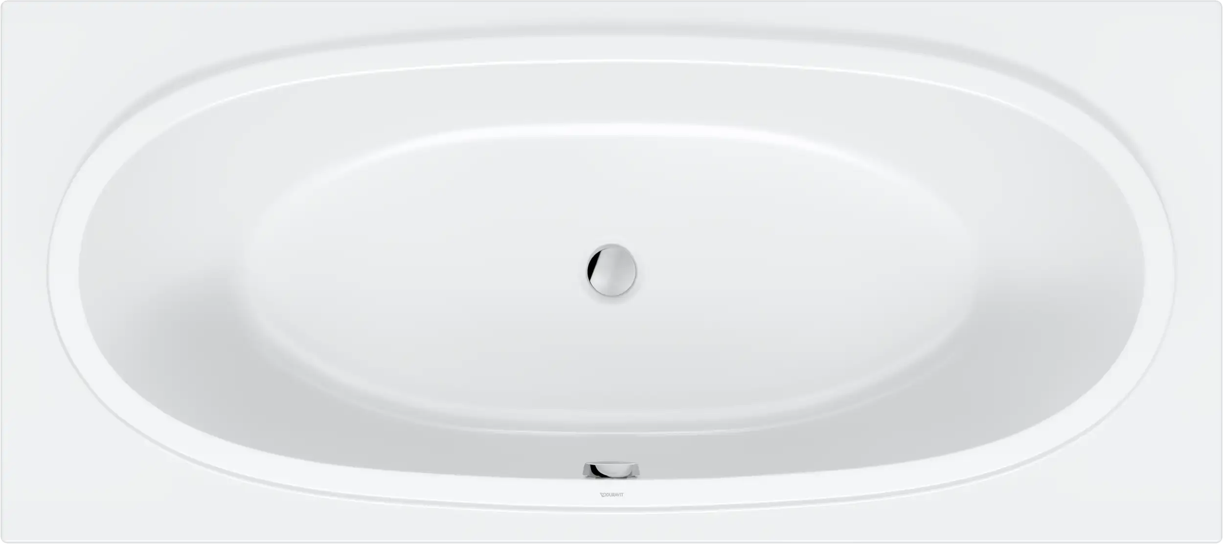 Balcoon 70 7/8'' x 19 1/8'' Rectangular Drop In Bathtub Acrylic with Center Drain, Drain Sold Separately