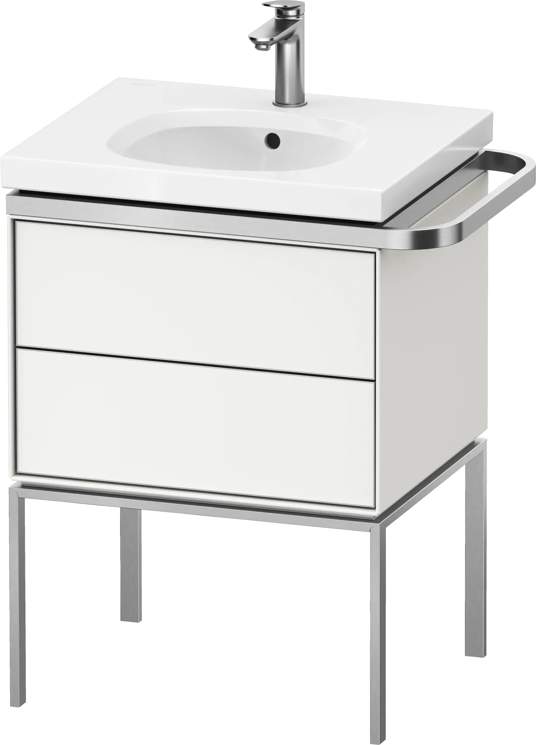 Duravit Aurena 23'' Wall Mount Two Drawer Single Vanity Cabinet White, Sink Sold Separately