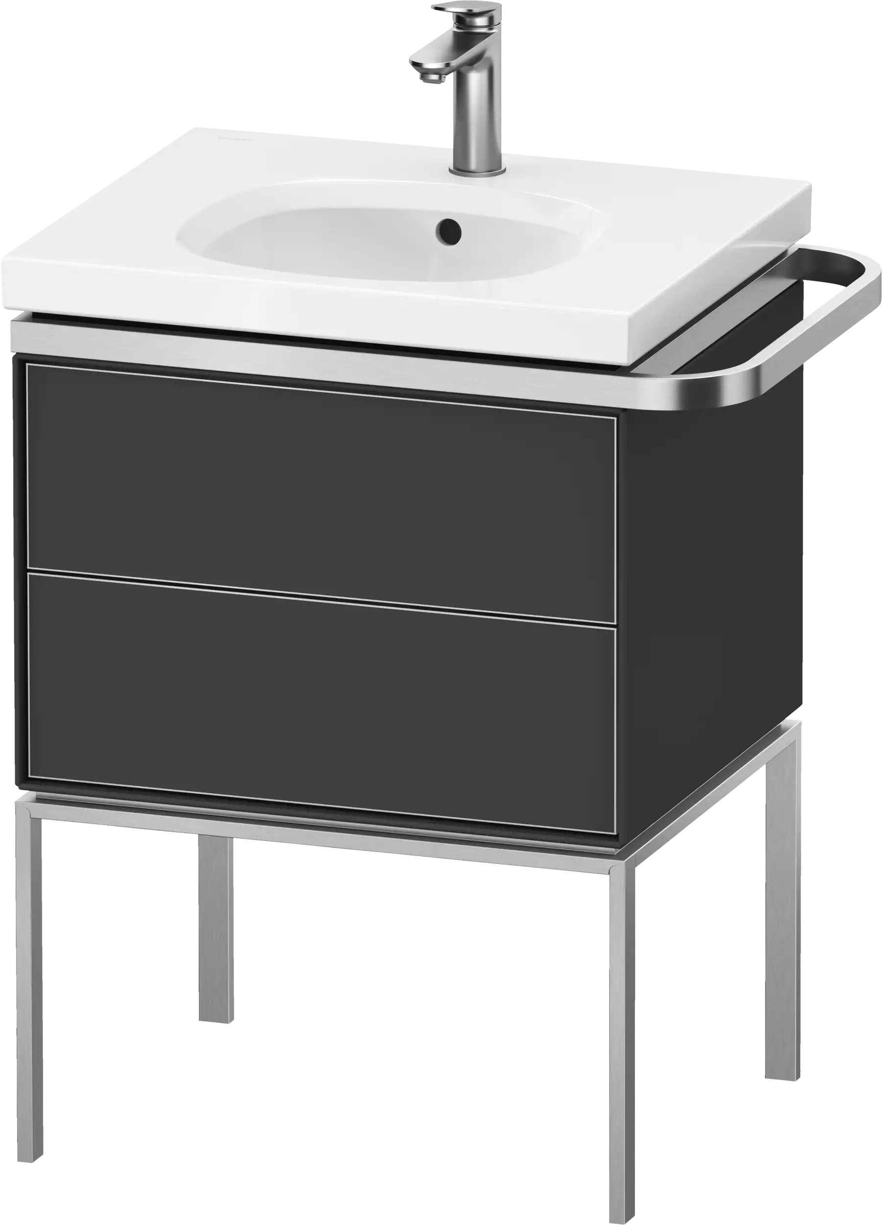 Duravit Aurena 23'' Wall Mount Two Drawer Single Vanity Cabinet White, Sink Sold Separately