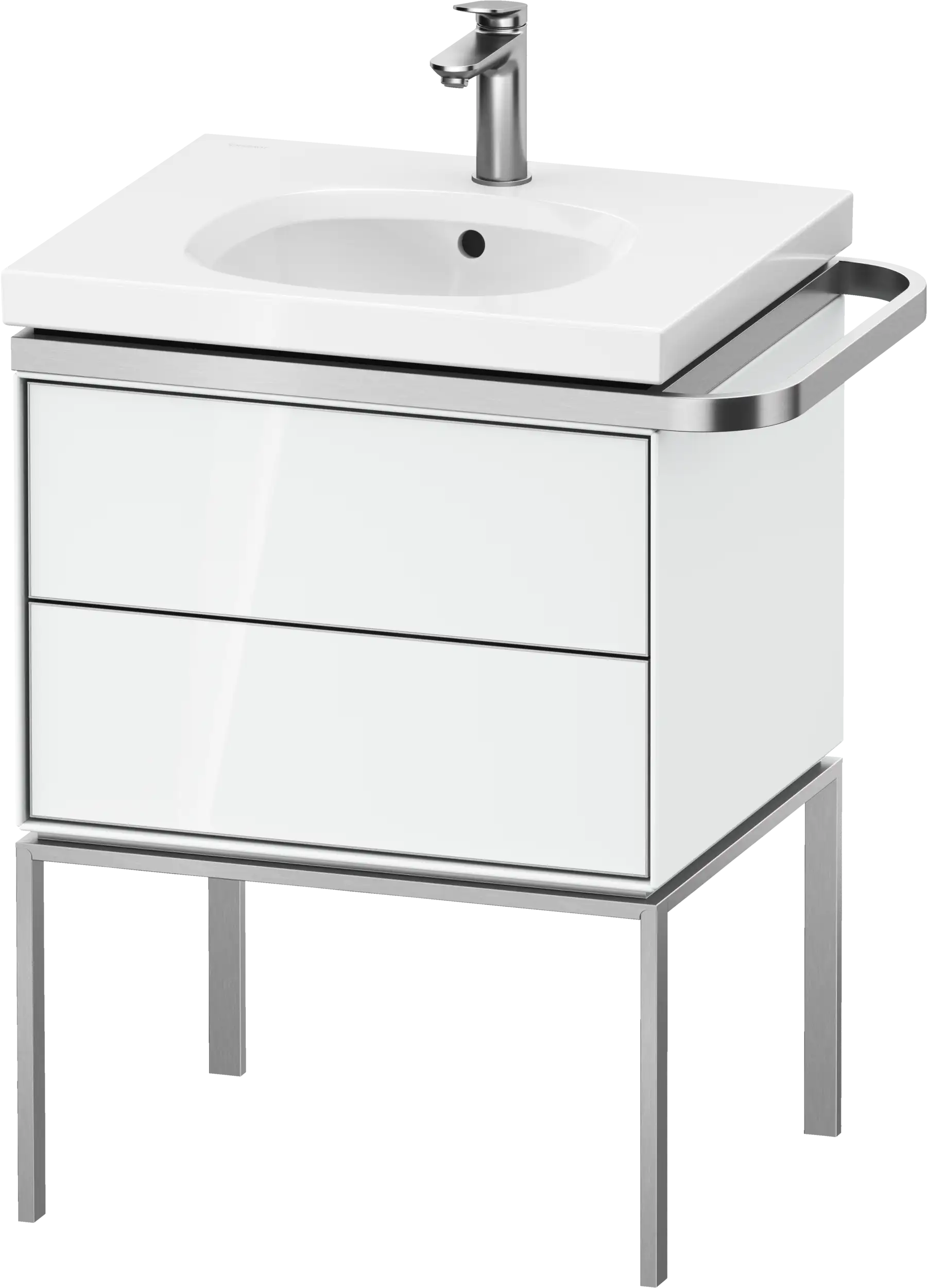Duravit Aurena 23'' Wall Mount Two Drawer Single Vanity Cabinet White, Sink Sold Separately