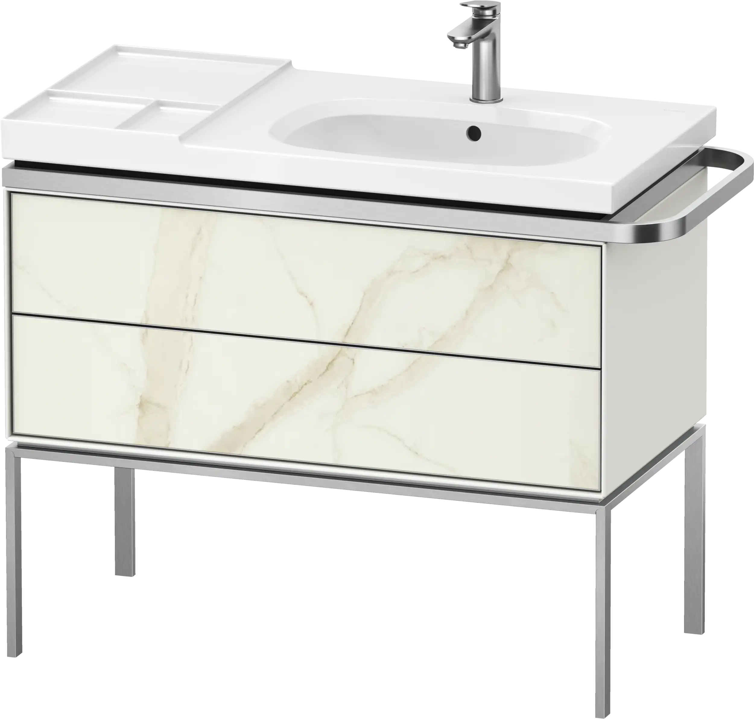 Duravit Aurena 38 3/4'' Wall Mount Two Drawer Single Vanity Cabinet, Sink Sold Separately