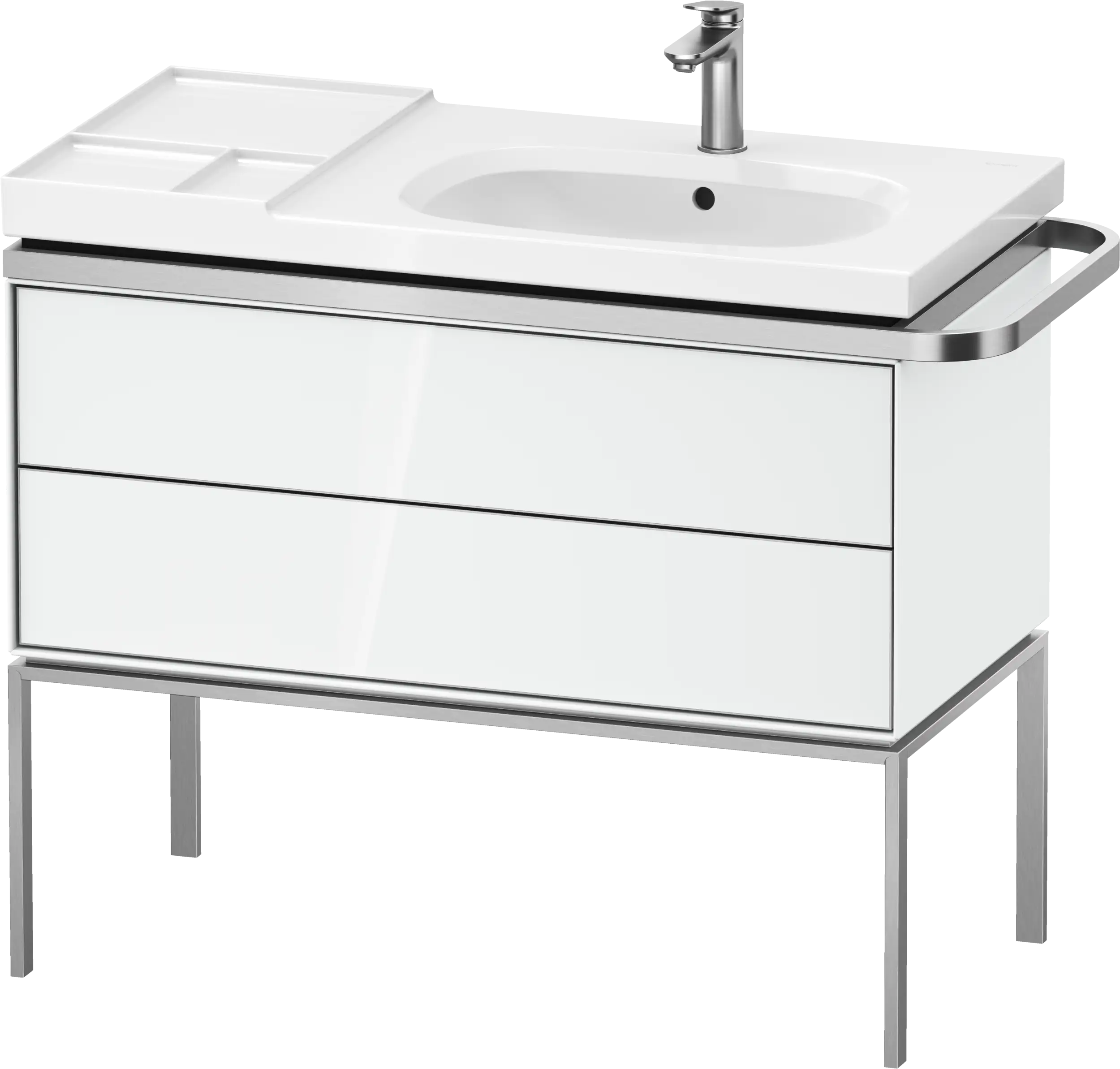 Duravit Aurena 38 3/4'' Wall Mount Two Drawer Single Vanity Cabinet, Sink Sold Separately