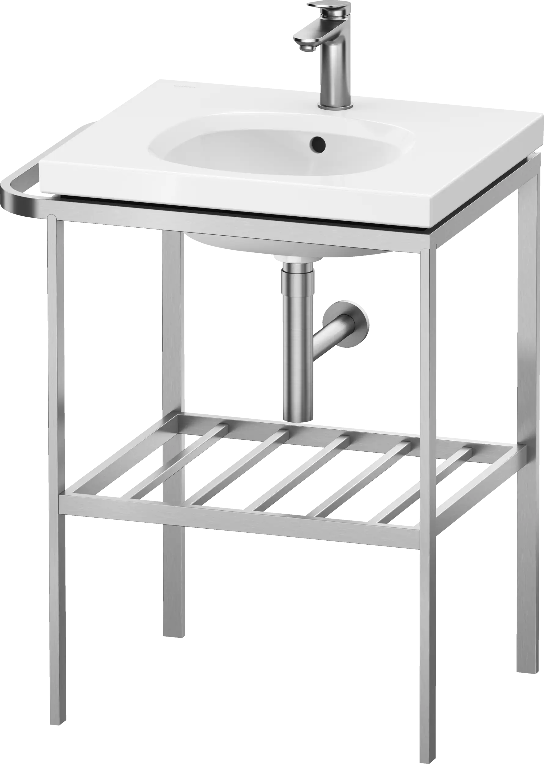 Duravit Aurena 23'' x 31 5/8'' Console in Brushed Stainless Steel