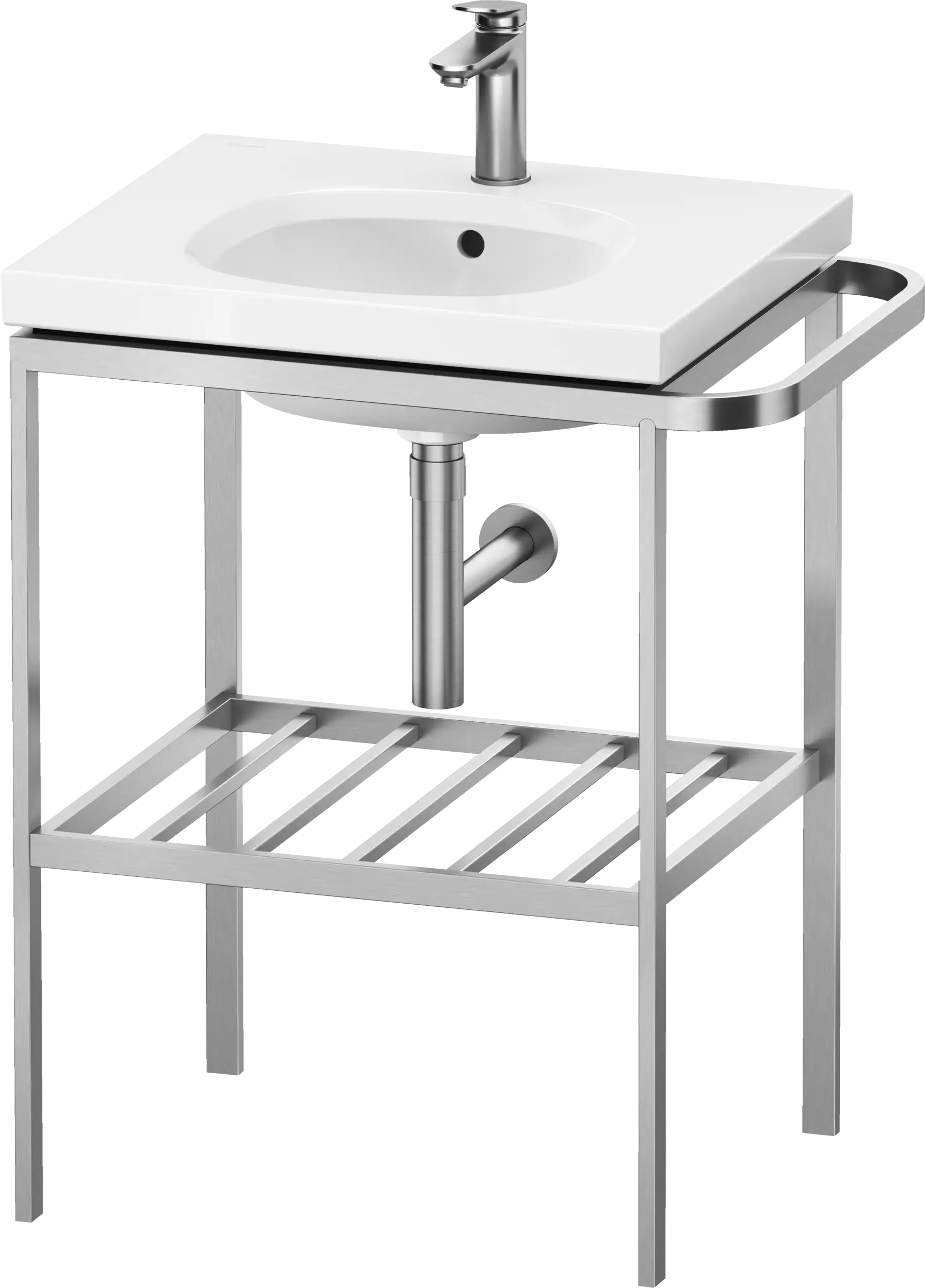 Duravit Aurena 23'' x 31 5/8'' Console in Brushed Stainless Steel