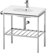 Duravit Aurena 30 7/8'' x 31 5/8'' Console in Brushed Stainless Steel