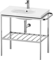 Duravit Aurena 30 7/8'' x 31 5/8'' Console in Brushed Stainless Steel