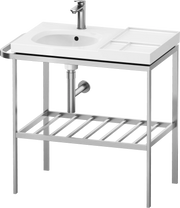 Duravit Aurena 30 7/8'' x 31 5/8'' Console in Brushed Stainless Steel