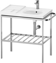 Duravit Aurena 30 7/8'' x 31 5/8'' Console in Brushed Stainless Steel