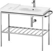 Duravit Aurena 38 3/4'' x 31 5/8'' Console in Brushed Stainless Steel