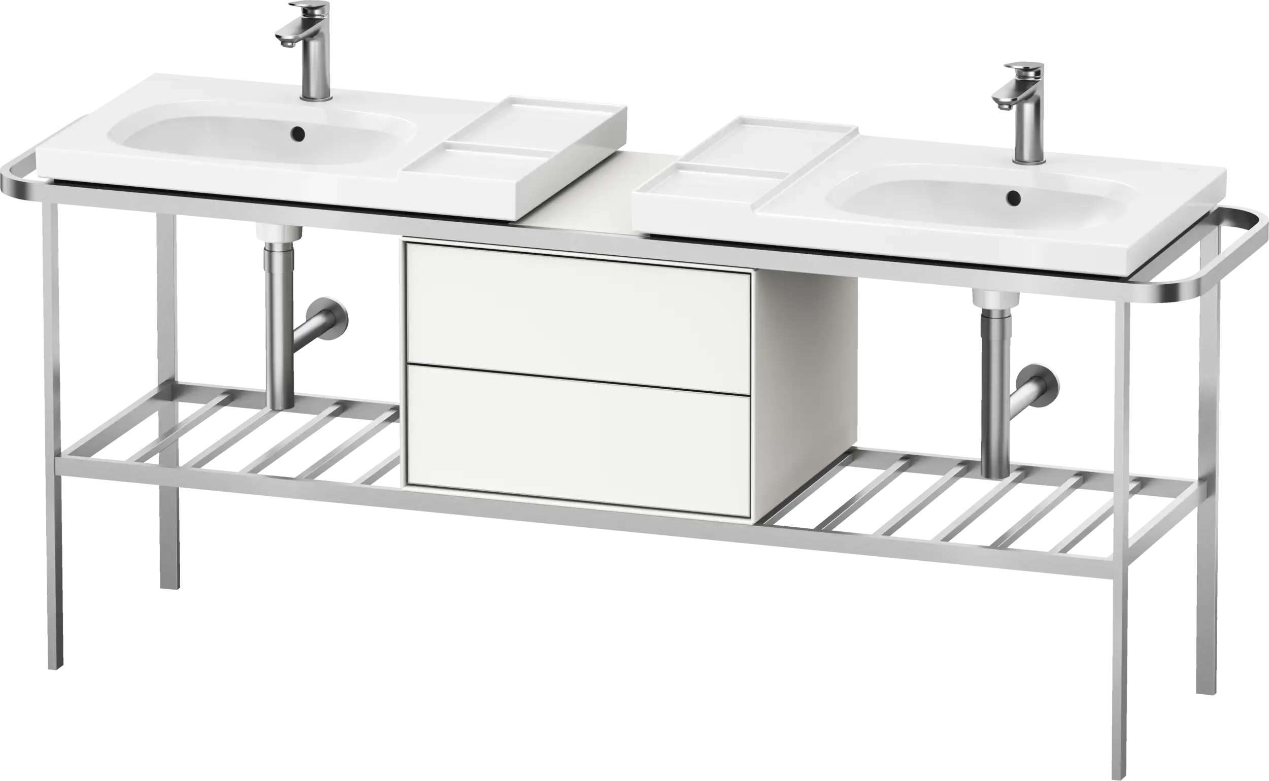 Duravit Aurena 77 1/2'' x 31 5/8'' Console in Brushed Aluminum