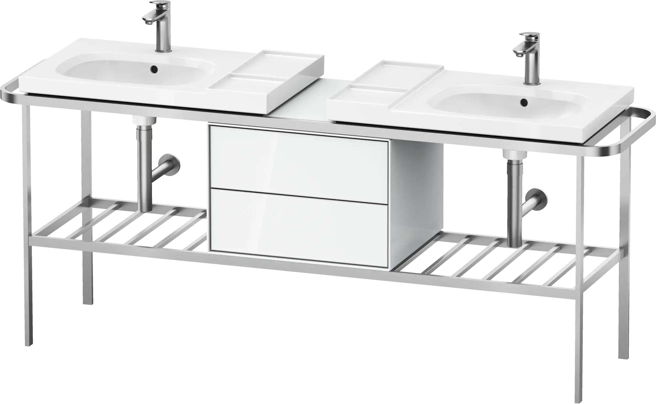 Duravit Aurena 77 1/2'' x 31 5/8'' Console in Brushed Aluminum