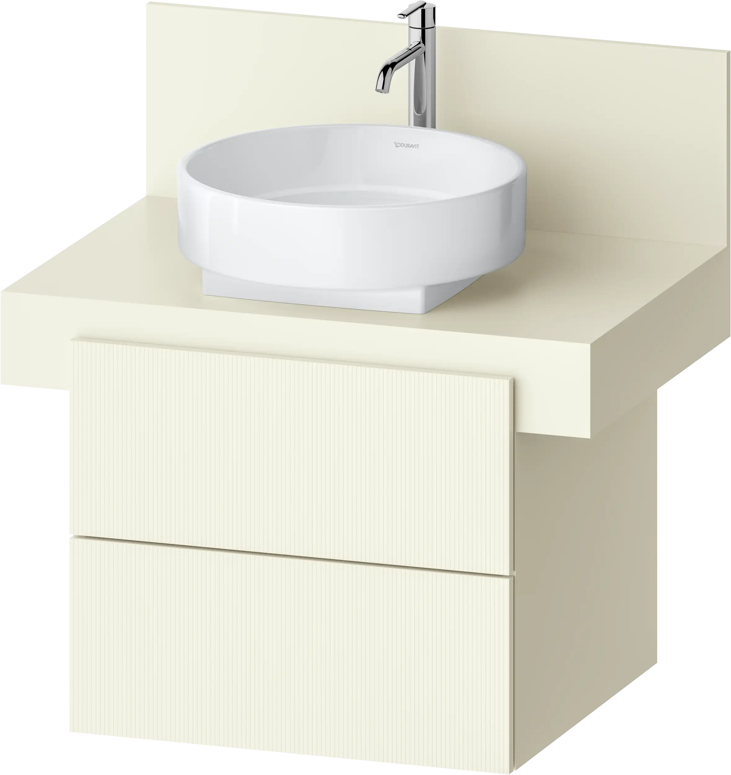 Balcoon 23 5/8'' Wall Mount Two Drawer Single Vanity Cabinet, Sink Sold Separately