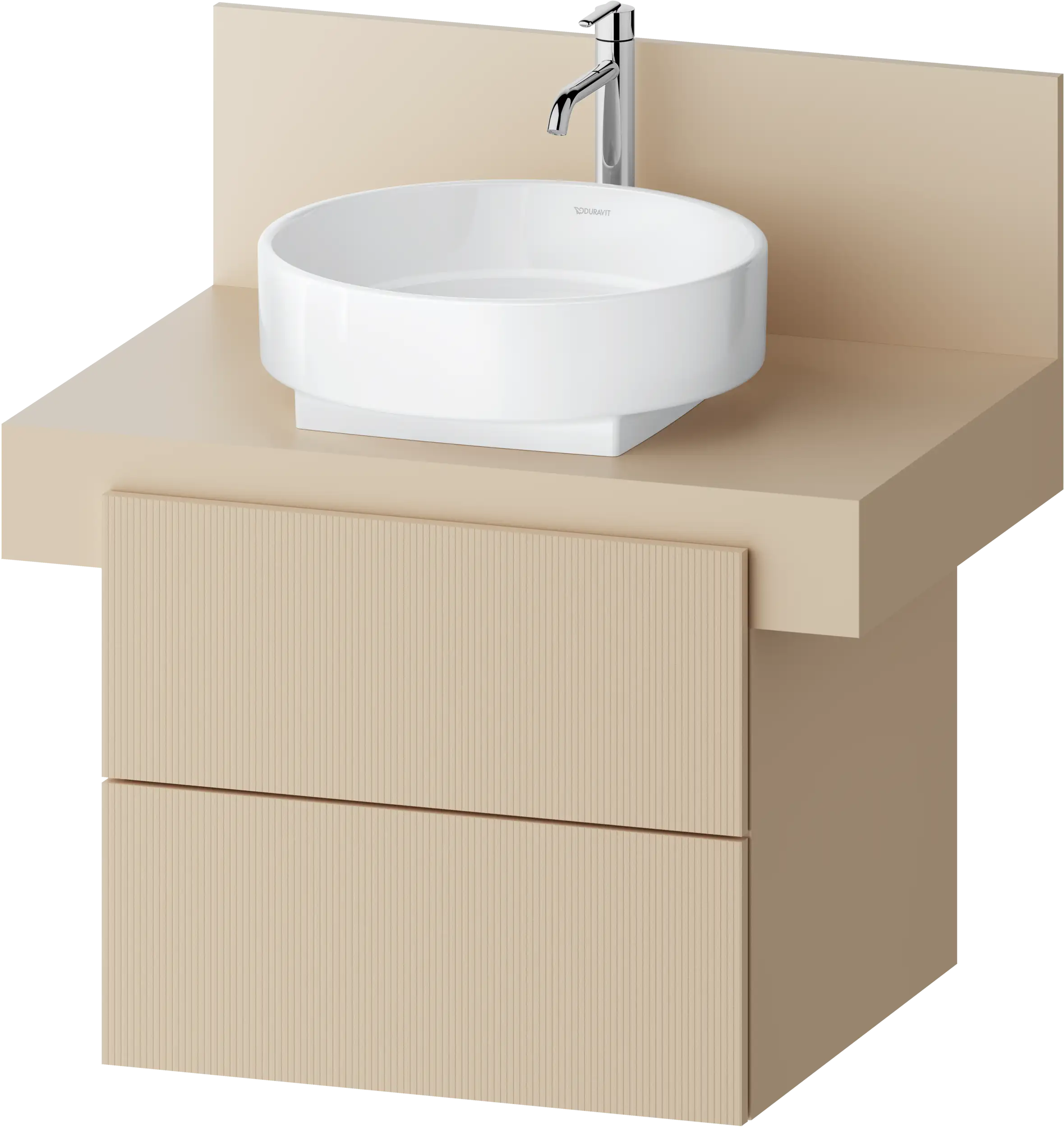 Balcoon 23 5/8'' Wall Mount Two Drawer Single Vanity Cabinet, Sink Sold Separately