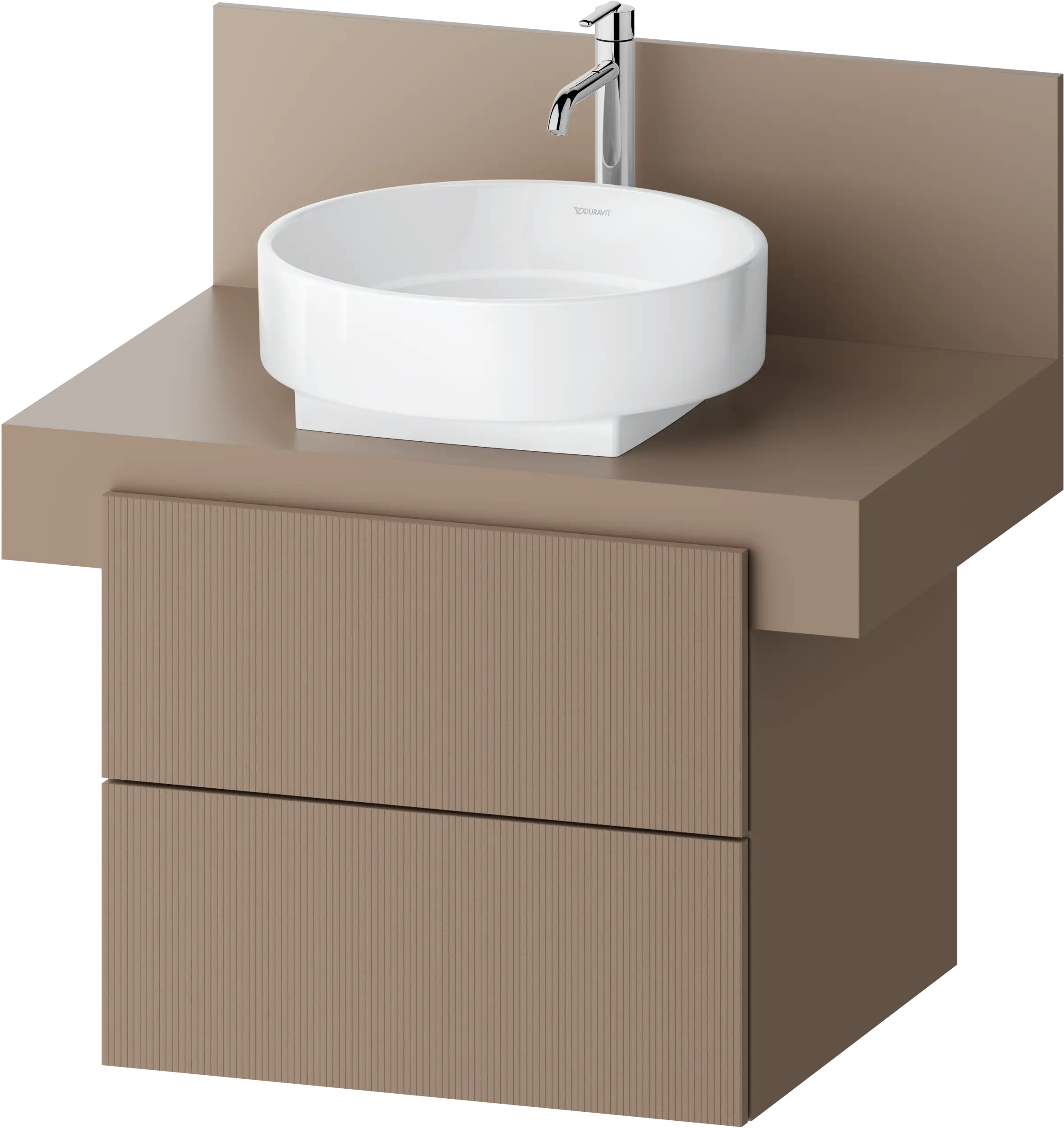 Balcoon 23 5/8'' Wall Mount Two Drawer Single Vanity Cabinet, Sink Sold Separately