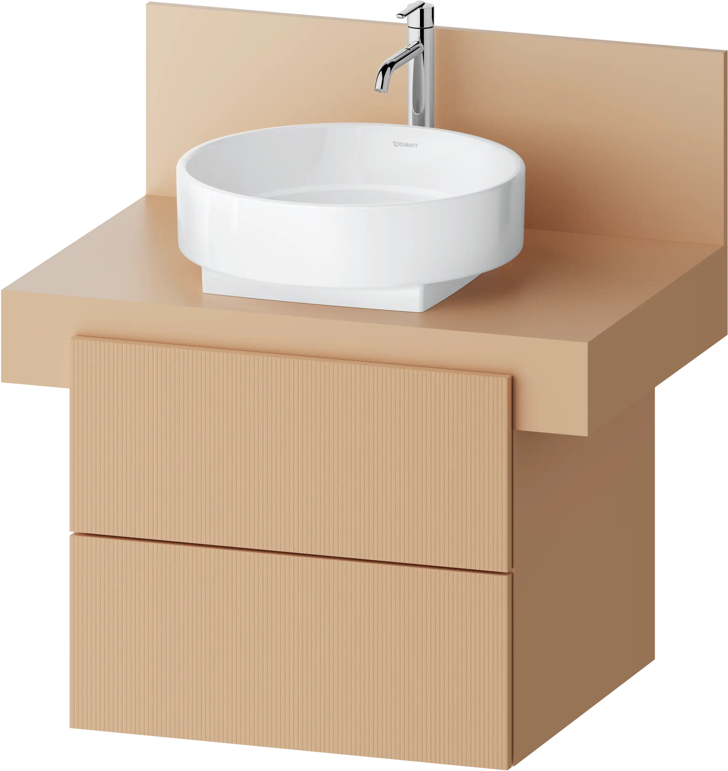 Balcoon 23 5/8'' Wall Mount Two Drawer Single Vanity Cabinet, Sink Sold Separately