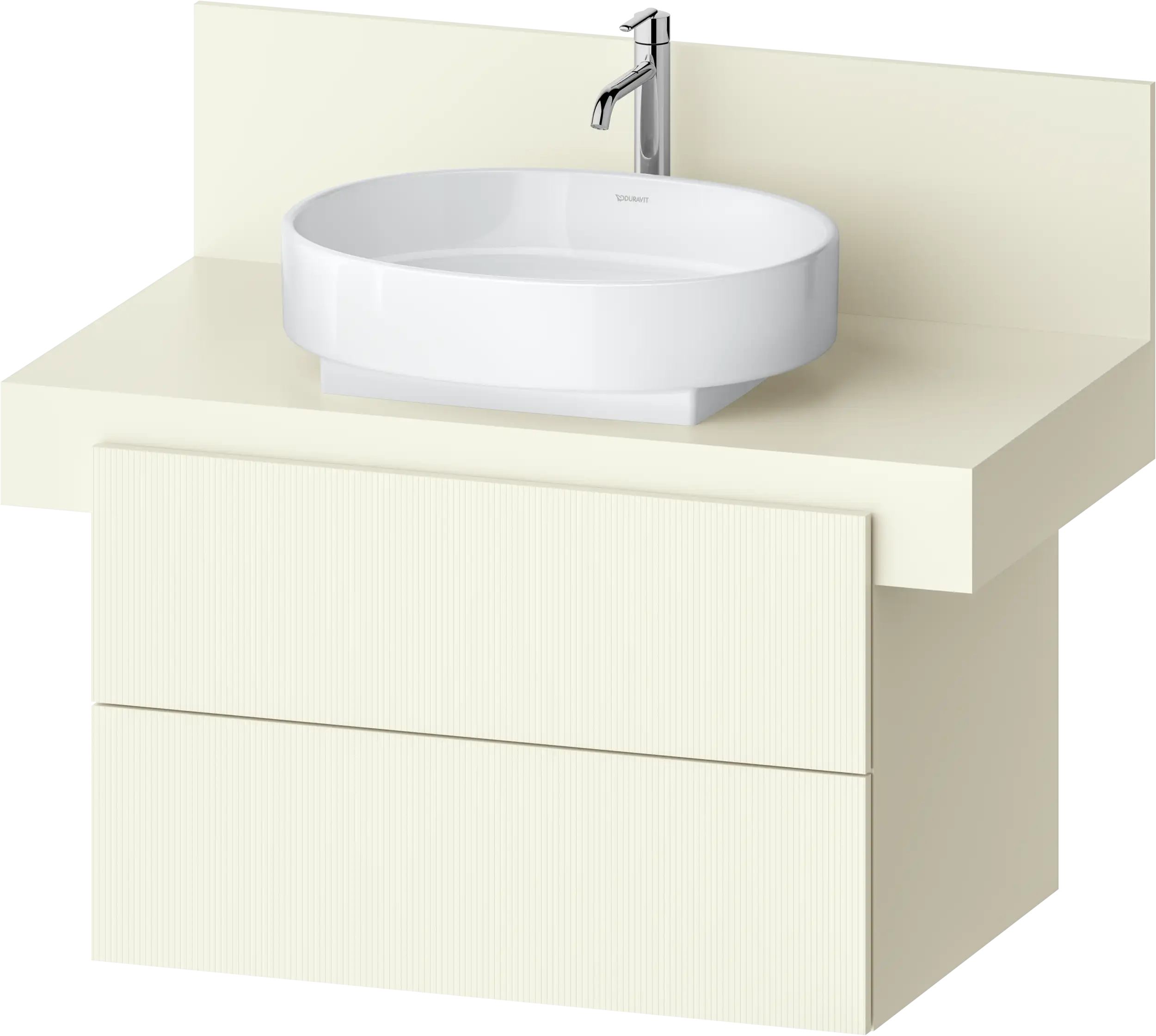 Balcoon 31 1/2'' Wall Mount Two Drawer Single Vanity Cabinet, Sink Sold Separately