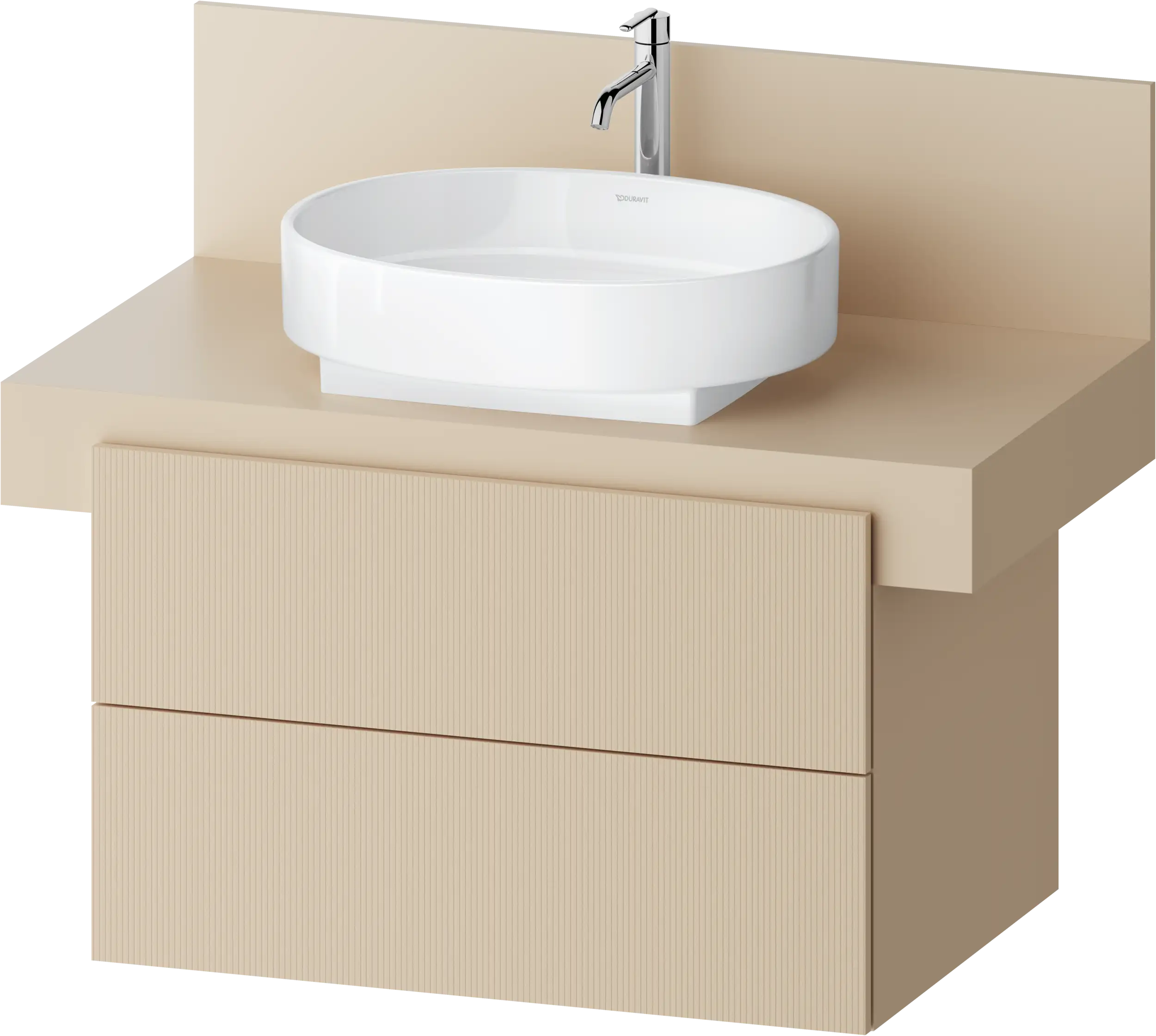 Balcoon 31 1/2'' Wall Mount Two Drawer Single Vanity Cabinet, Sink Sold Separately