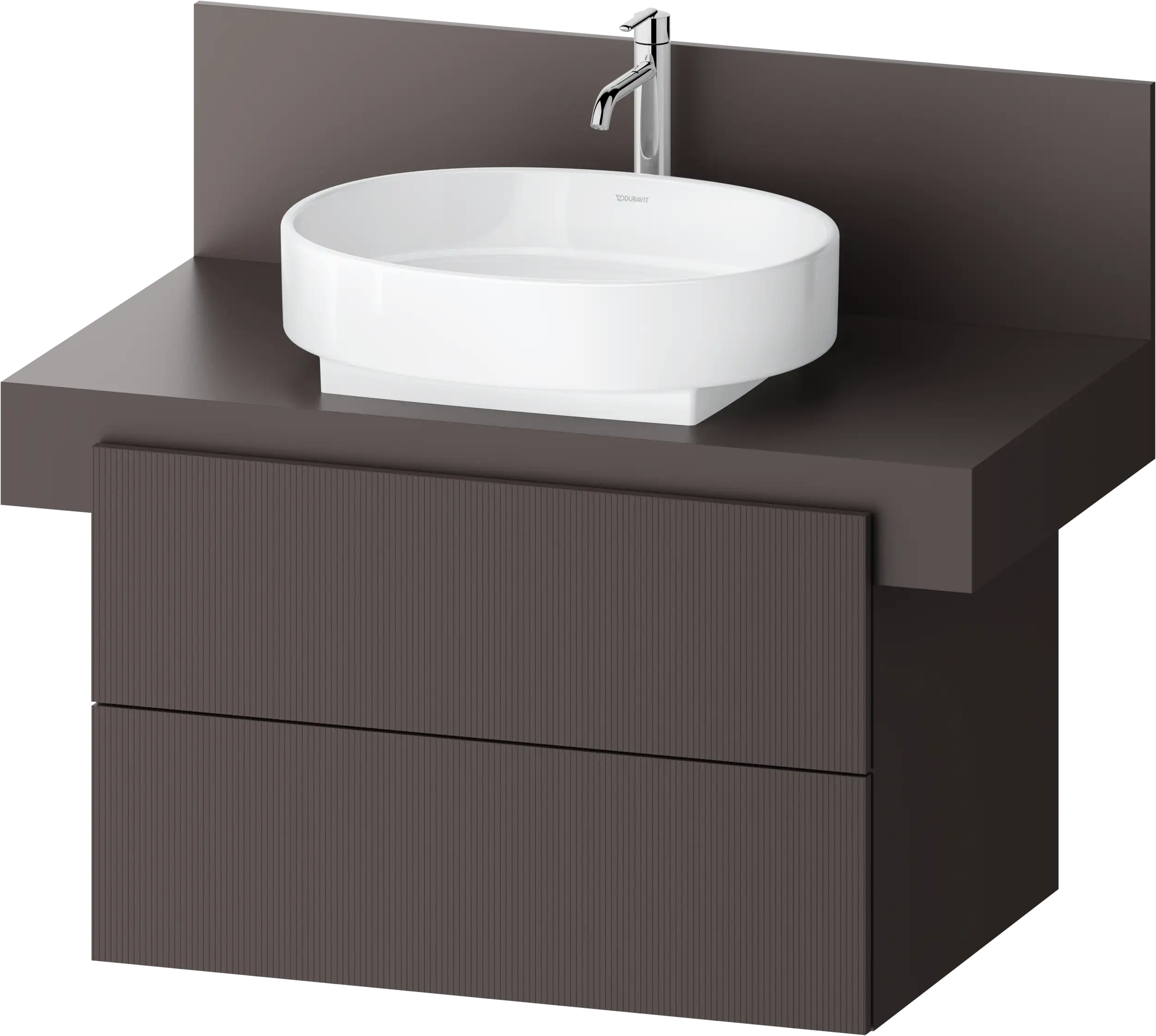 Balcoon 31 1/2'' Wall Mount Two Drawer Single Vanity Cabinet, Sink Sold Separately