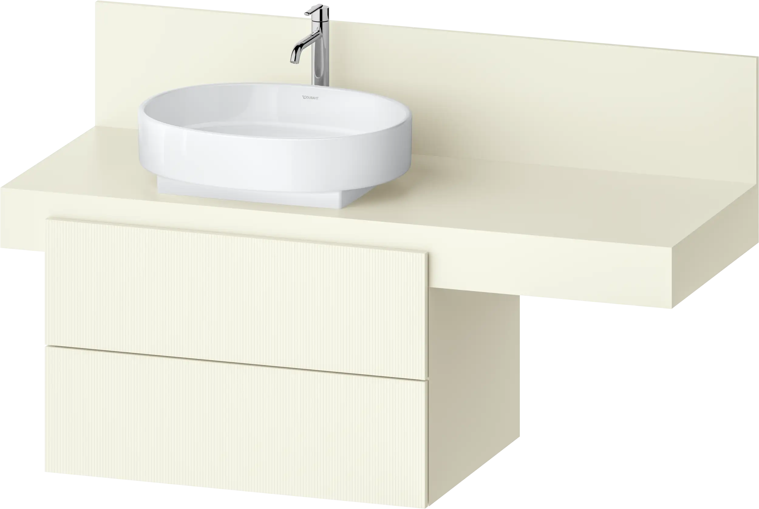 Balcoon 31 1/2'' Wall Mount Two Drawer Single Vanity Cabinet, Sink Sold Separately