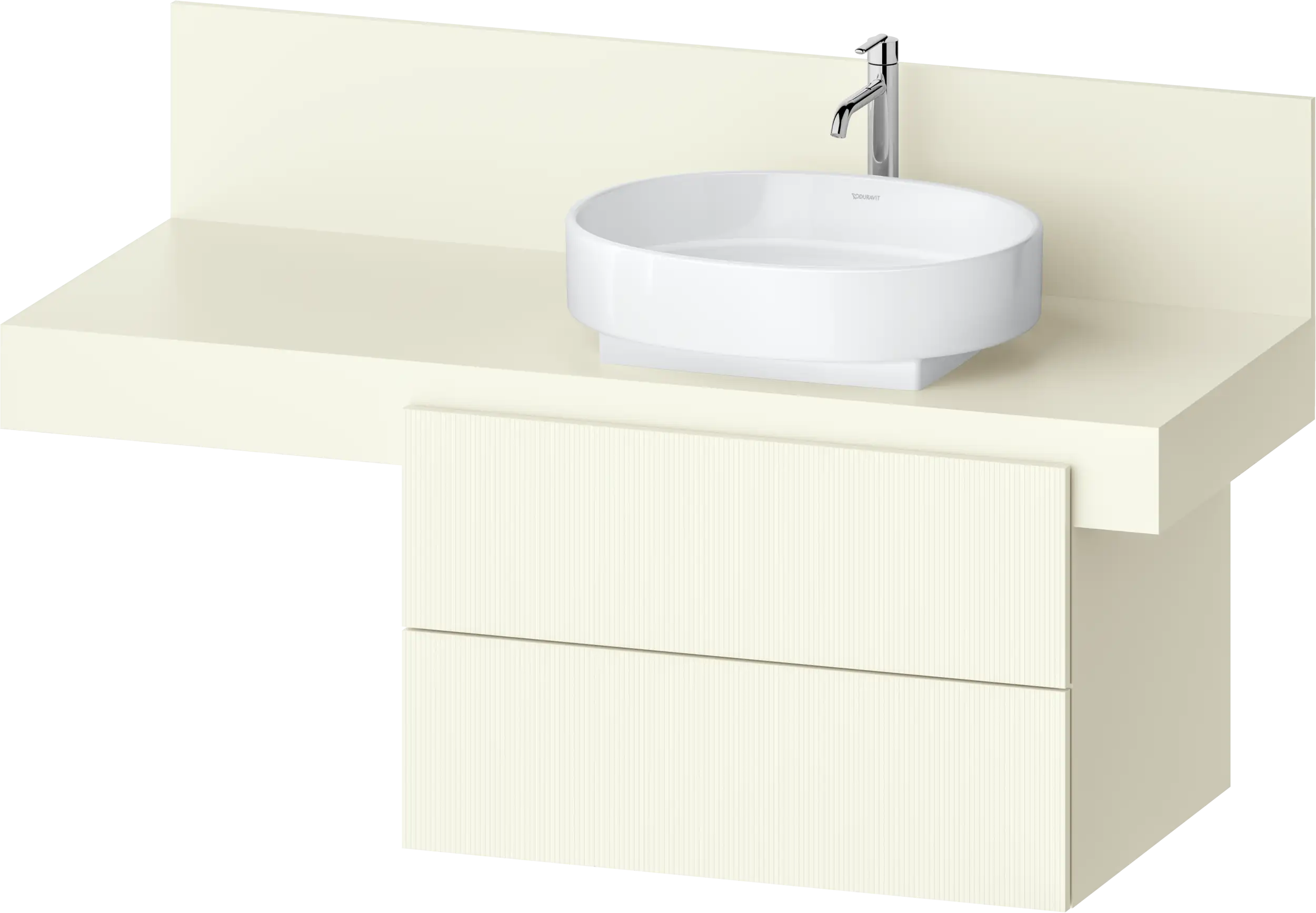 Balcoon 31 1/2'' Wall Mount Two Drawer Single Vanity Cabinet, Sink Sold Separately