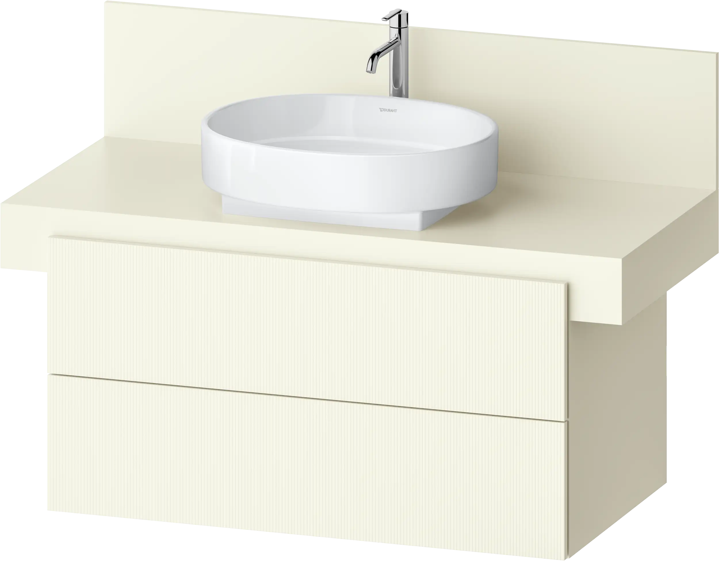 Balcoon 39 3/8'' Wall Mount Two Drawer Single Vanity Cabinet, Sink Sold Separately