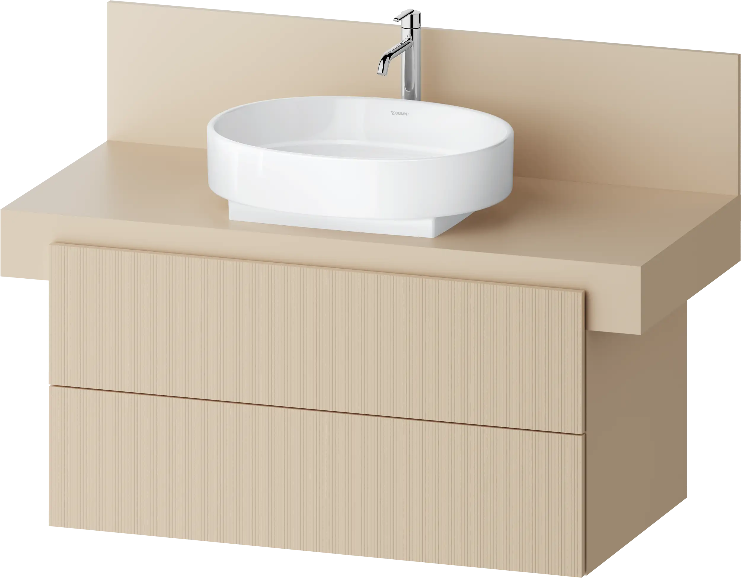 Balcoon 39 3/8'' Wall Mount Two Drawer Single Vanity Cabinet, Sink Sold Separately