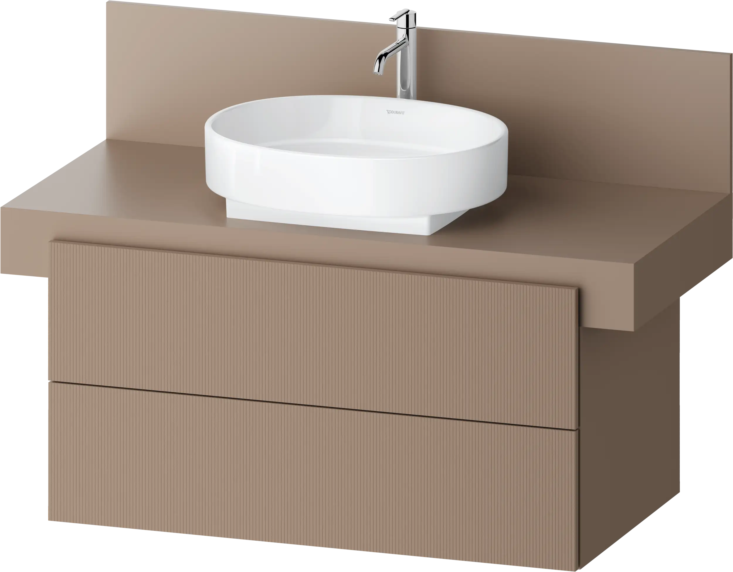 Balcoon 39 3/8'' Wall Mount Two Drawer Single Vanity Cabinet, Sink Sold Separately
