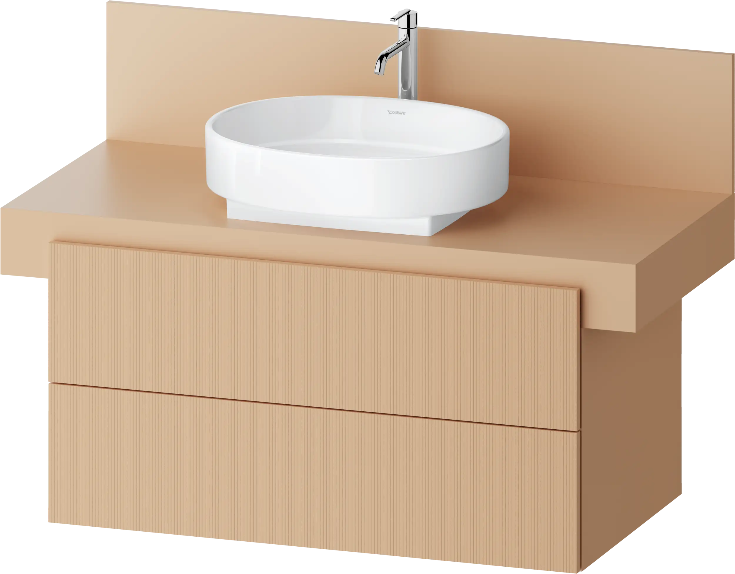 Balcoon 39 3/8'' Wall Mount Two Drawer Single Vanity Cabinet, Sink Sold Separately