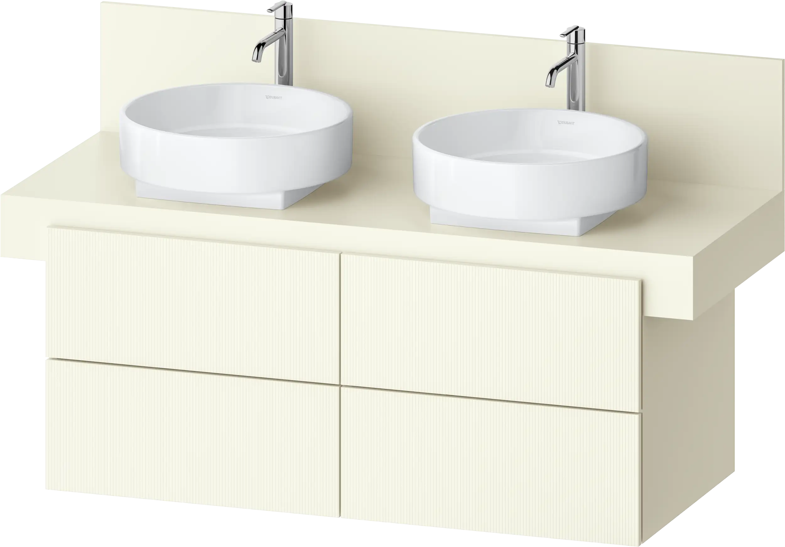 Balcoon 47 1/4'' Wall Mount Double Vanity Cabinet, Sink Sold Separately