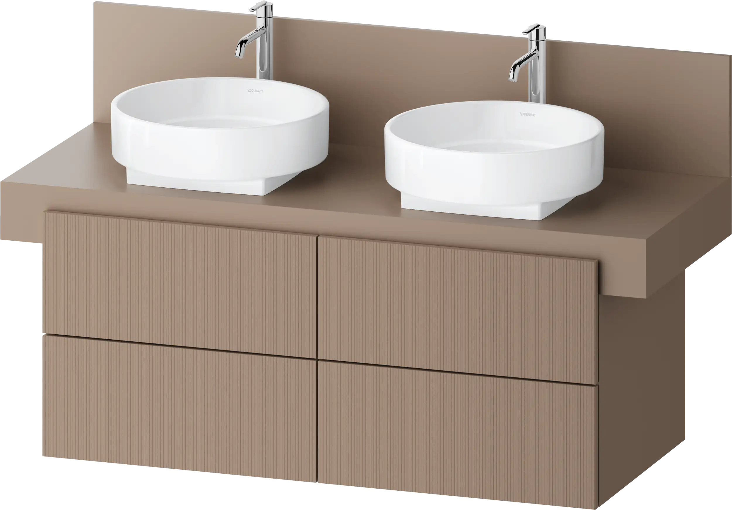 Balcoon 47 1/4'' Wall Mount Double Vanity Cabinet, Sink Sold Separately