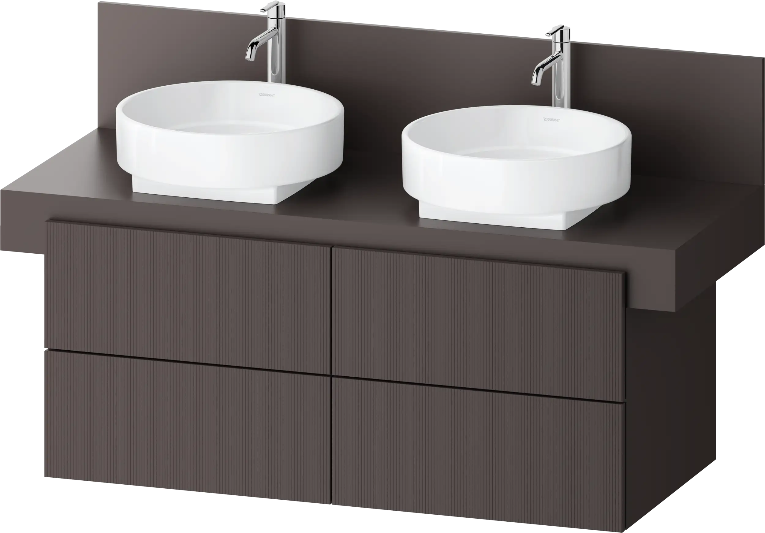 Balcoon 47 1/4'' Wall Mount Double Vanity Cabinet, Sink Sold Separately