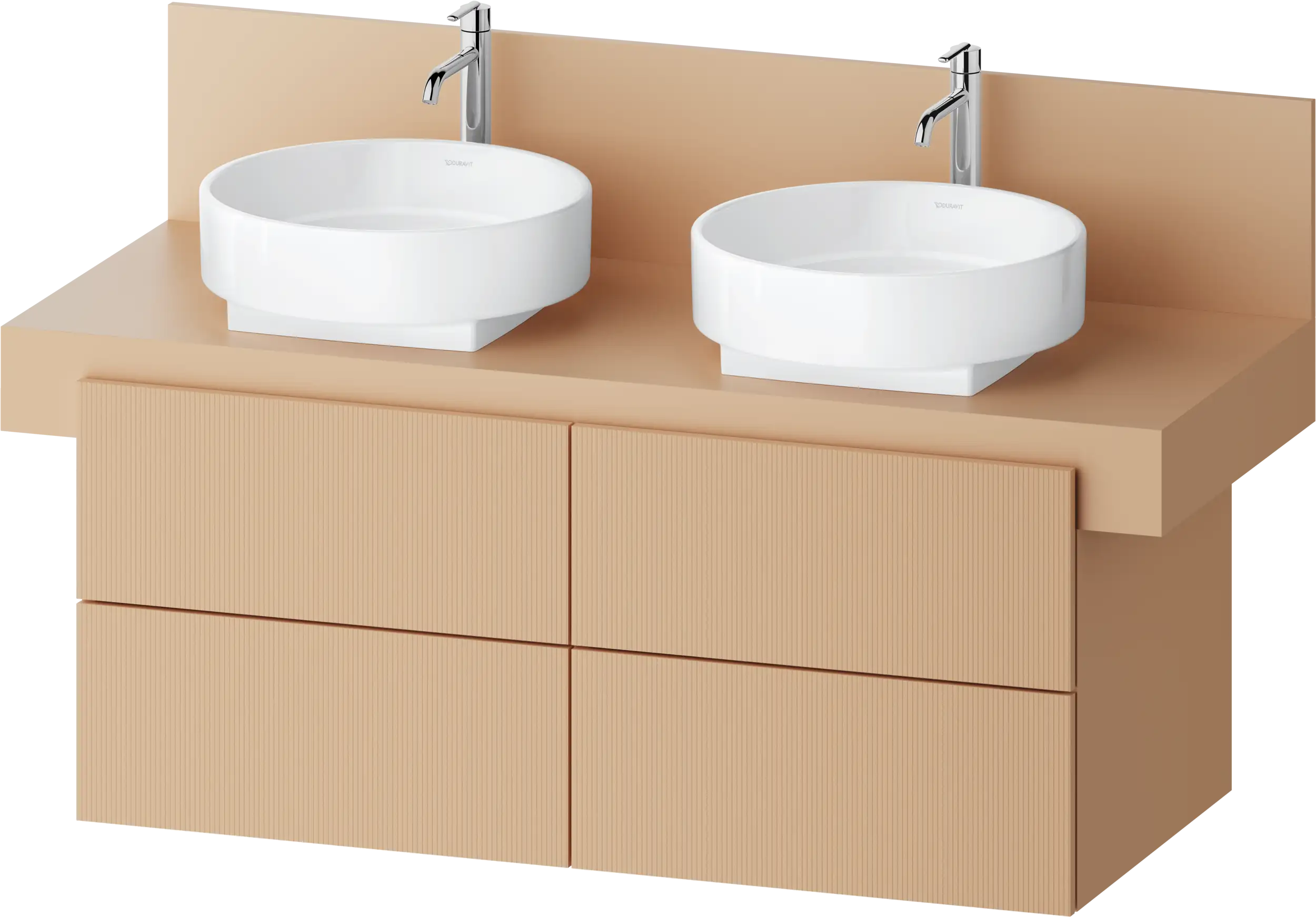 Balcoon 47 1/4'' Wall Mount Double Vanity Cabinet, Sink Sold Separately