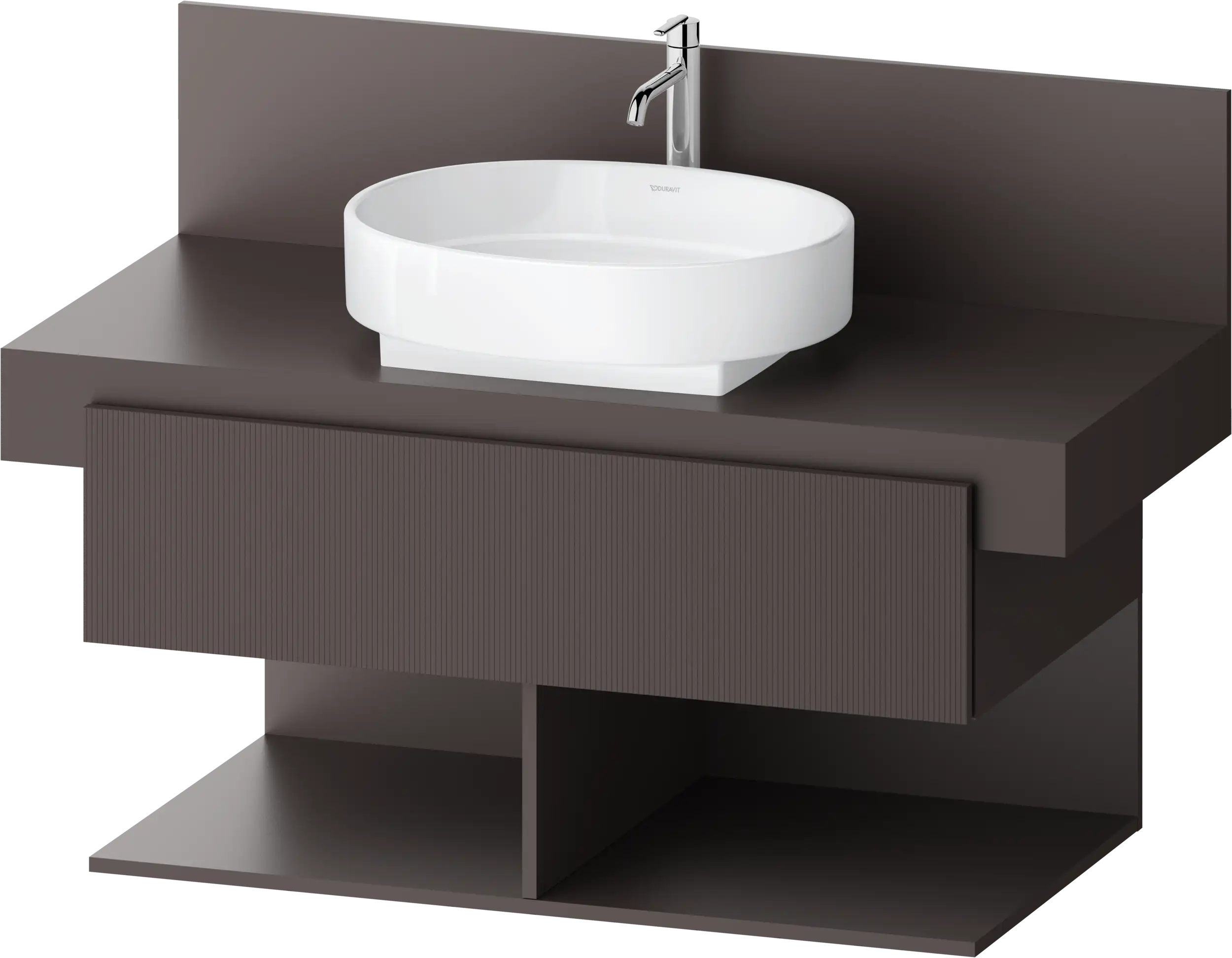 Balcoon 39 3/8'' Wall Mount One Drawer Single Vanity Cabinet, Sink Sold Separately