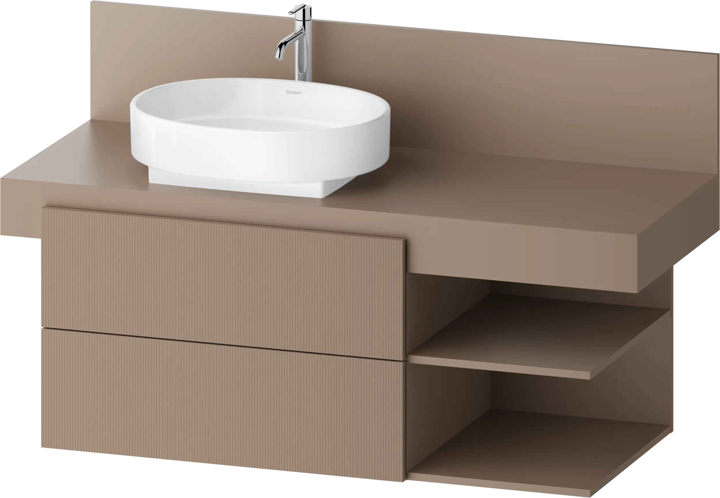 Balcoon 47 1/4'' Wall Mount Two Drawer Single Vanity Cabinet, Sink Sold Separately