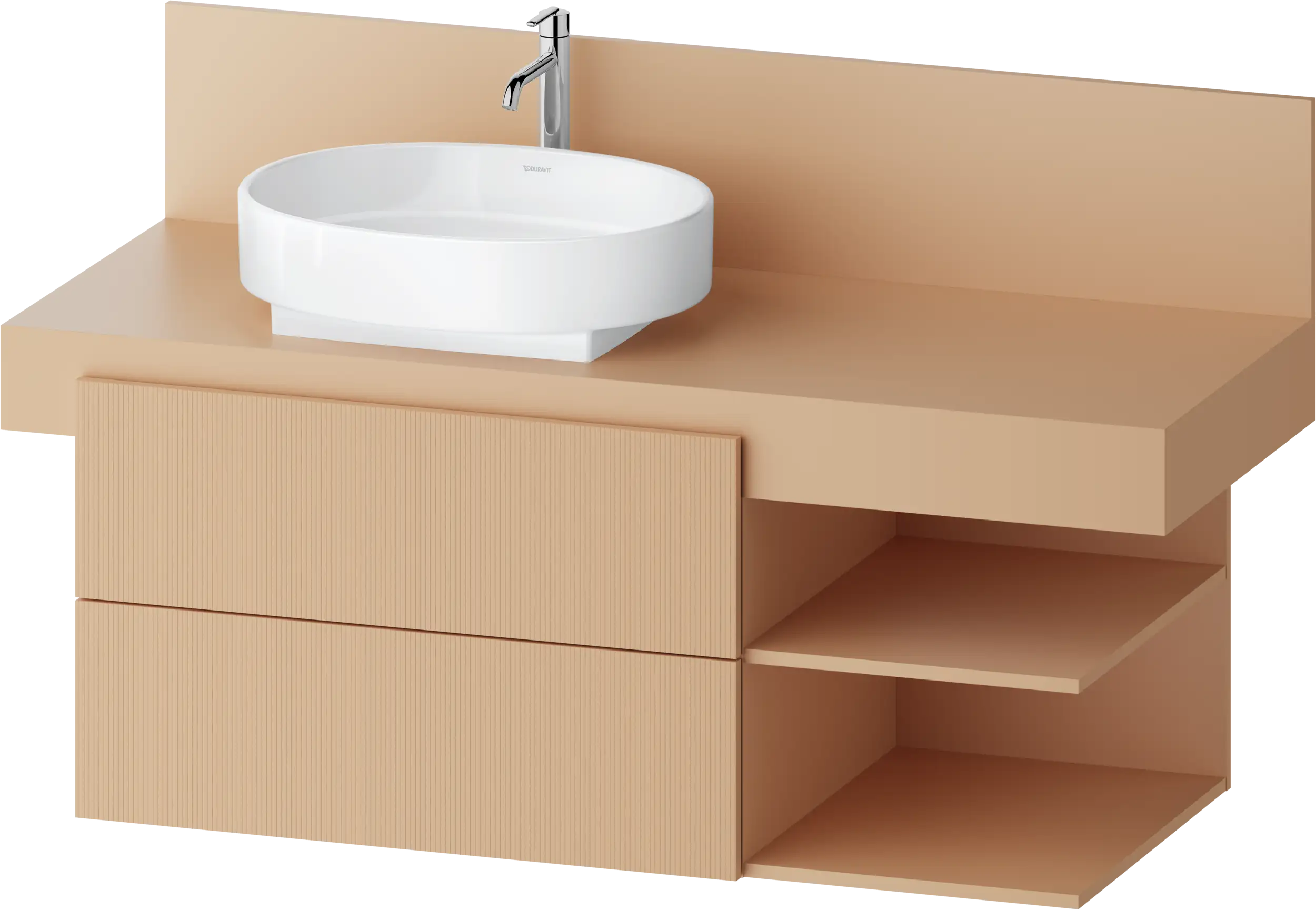 Balcoon 47 1/4'' Wall Mount Two Drawer Single Vanity Cabinet, Sink Sold Separately