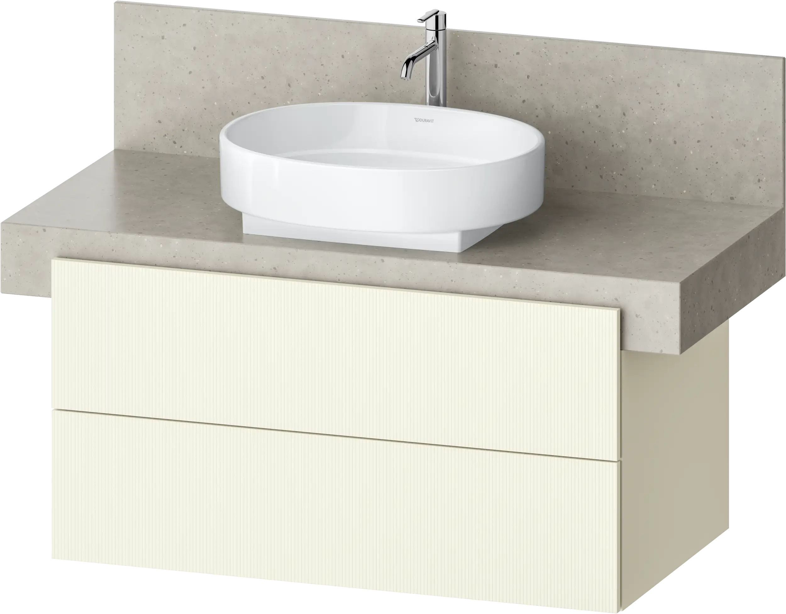 Balcoon 39 3/8'' Wall Mount Two Drawer Single Vanity Cabinet, Sink Sold Separately
