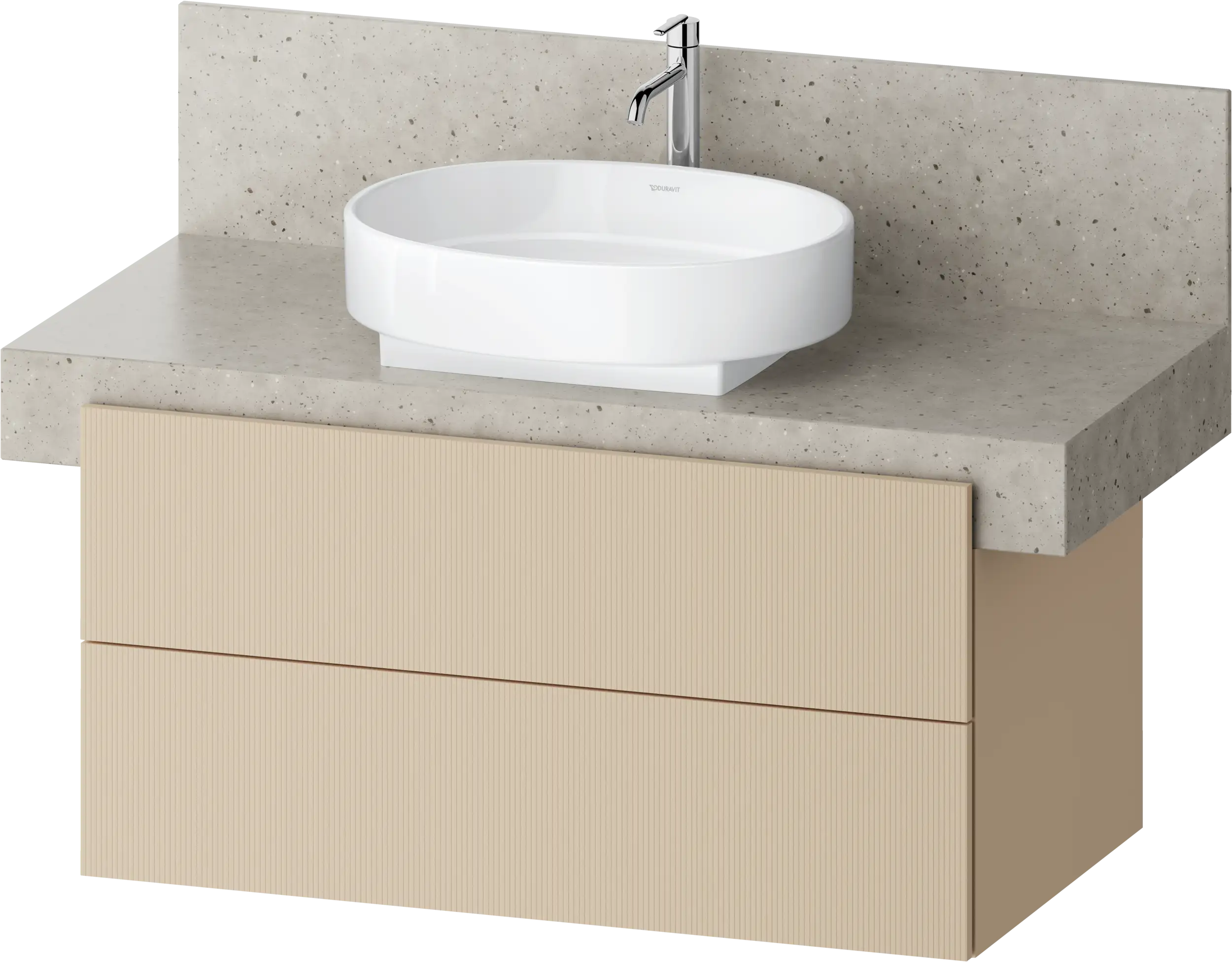 Balcoon 39 3/8'' Wall Mount Two Drawer Single Vanity Cabinet, Sink Sold Separately