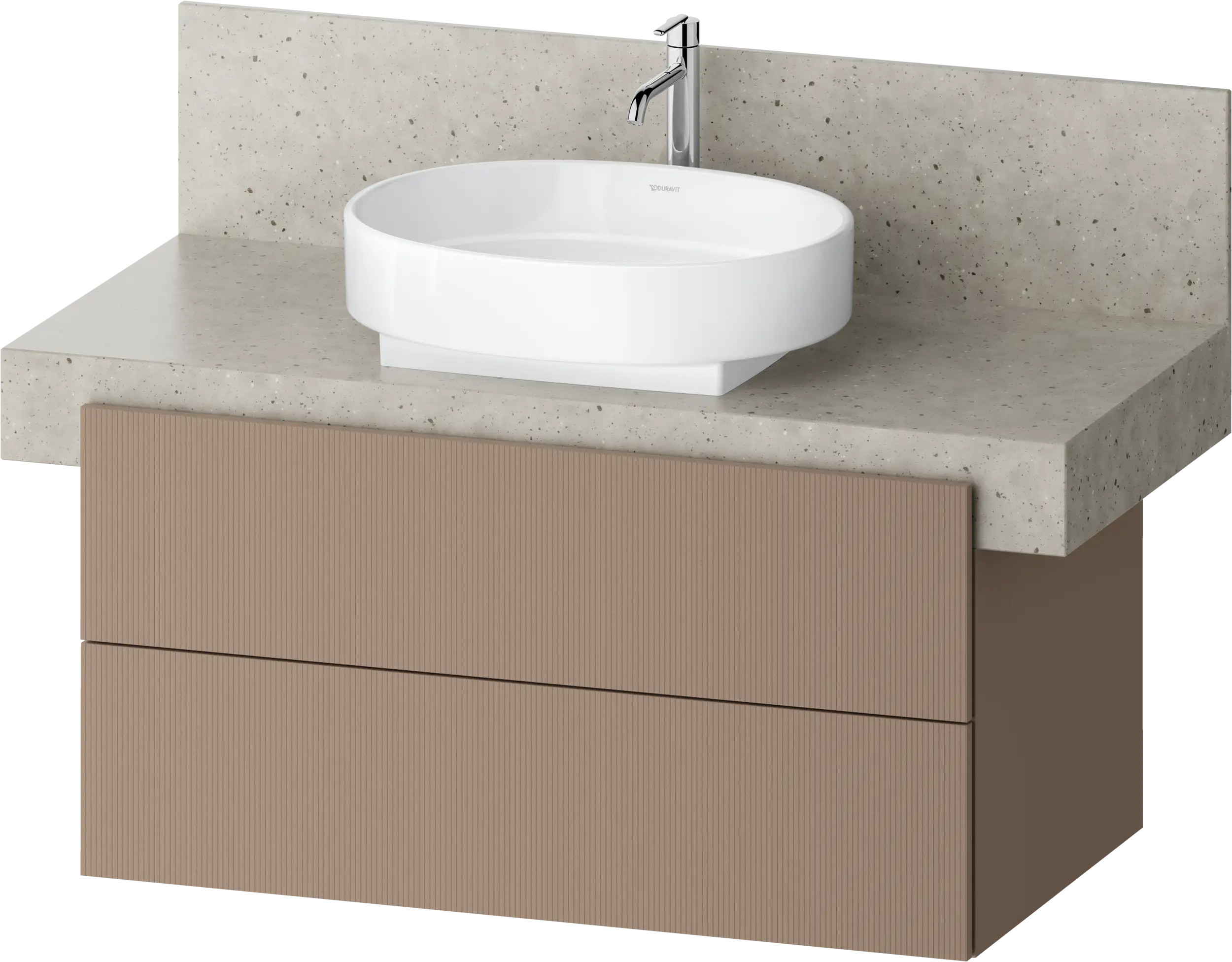 Balcoon 39 3/8'' Wall Mount Two Drawer Single Vanity Cabinet, Sink Sold Separately