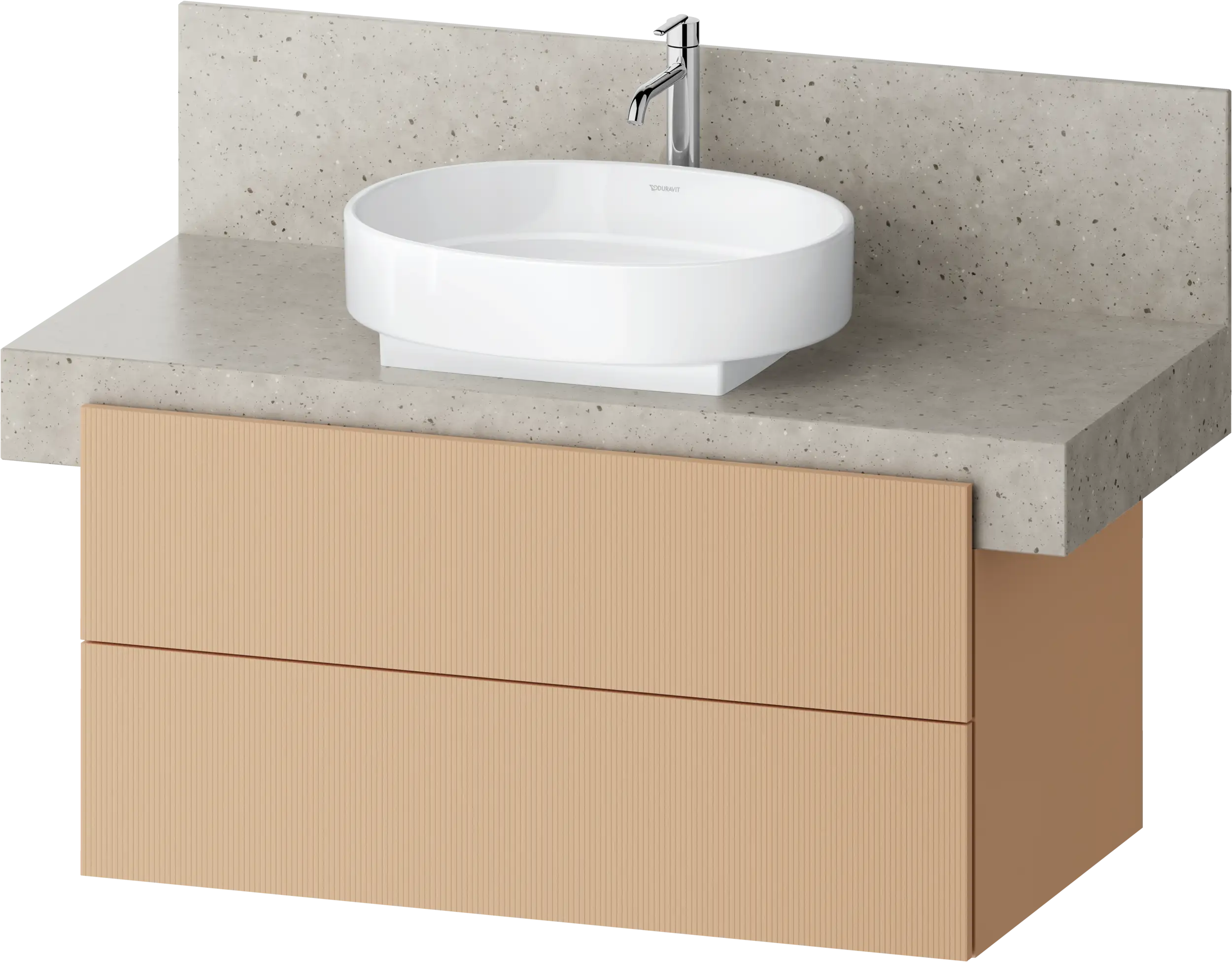 Balcoon 39 3/8'' Wall Mount Two Drawer Single Vanity Cabinet, Sink Sold Separately