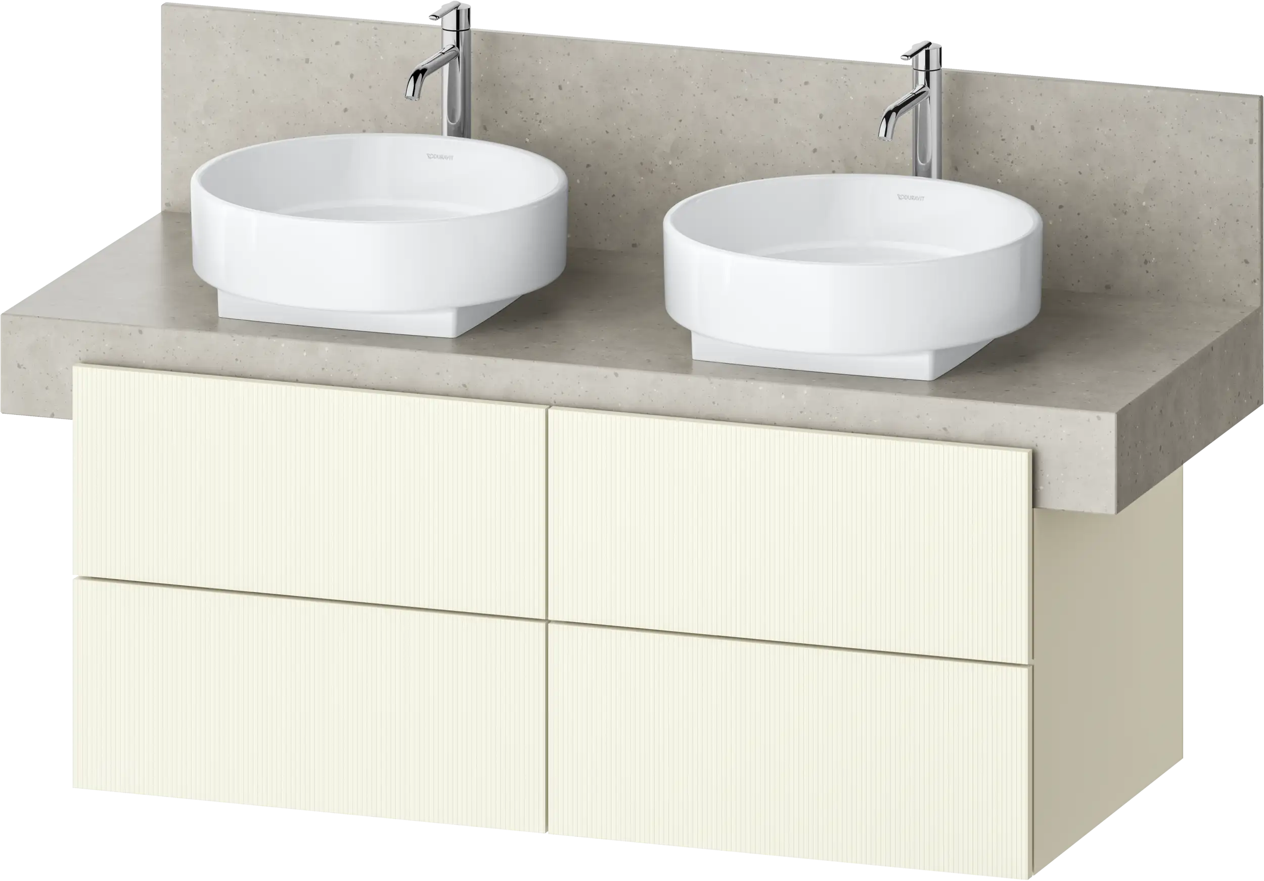 Balcoon 47 1/4'' Wall Mount Double Vanity Cabinet, Sink Sold Separately