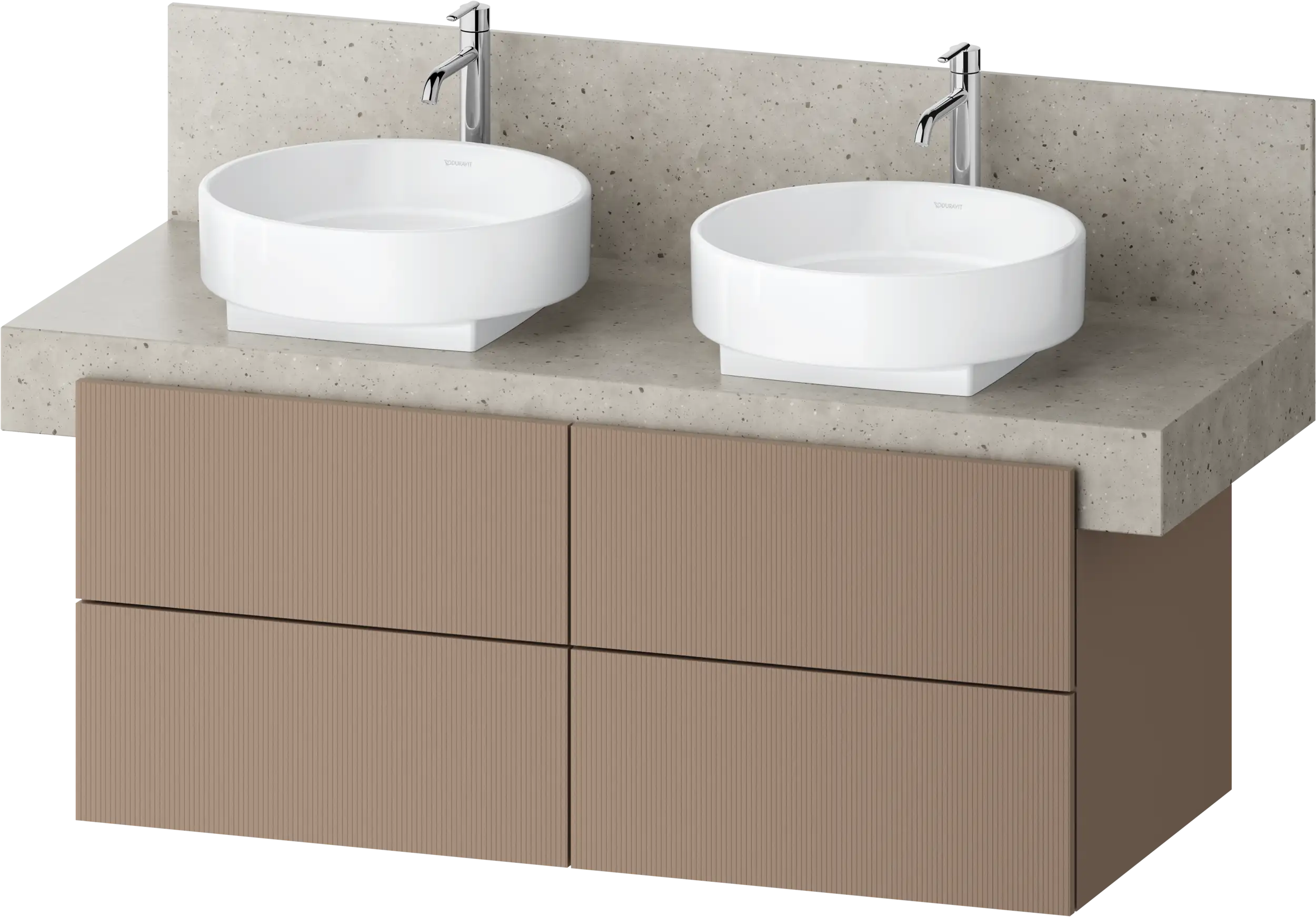 Balcoon 47 1/4'' Wall Mount Double Vanity Cabinet, Sink Sold Separately