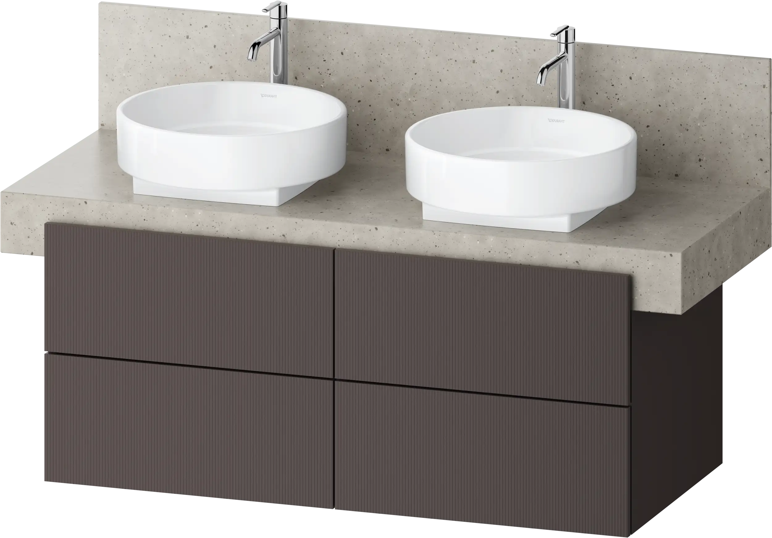 Balcoon 47 1/4'' Wall Mount Double Vanity Cabinet, Sink Sold Separately