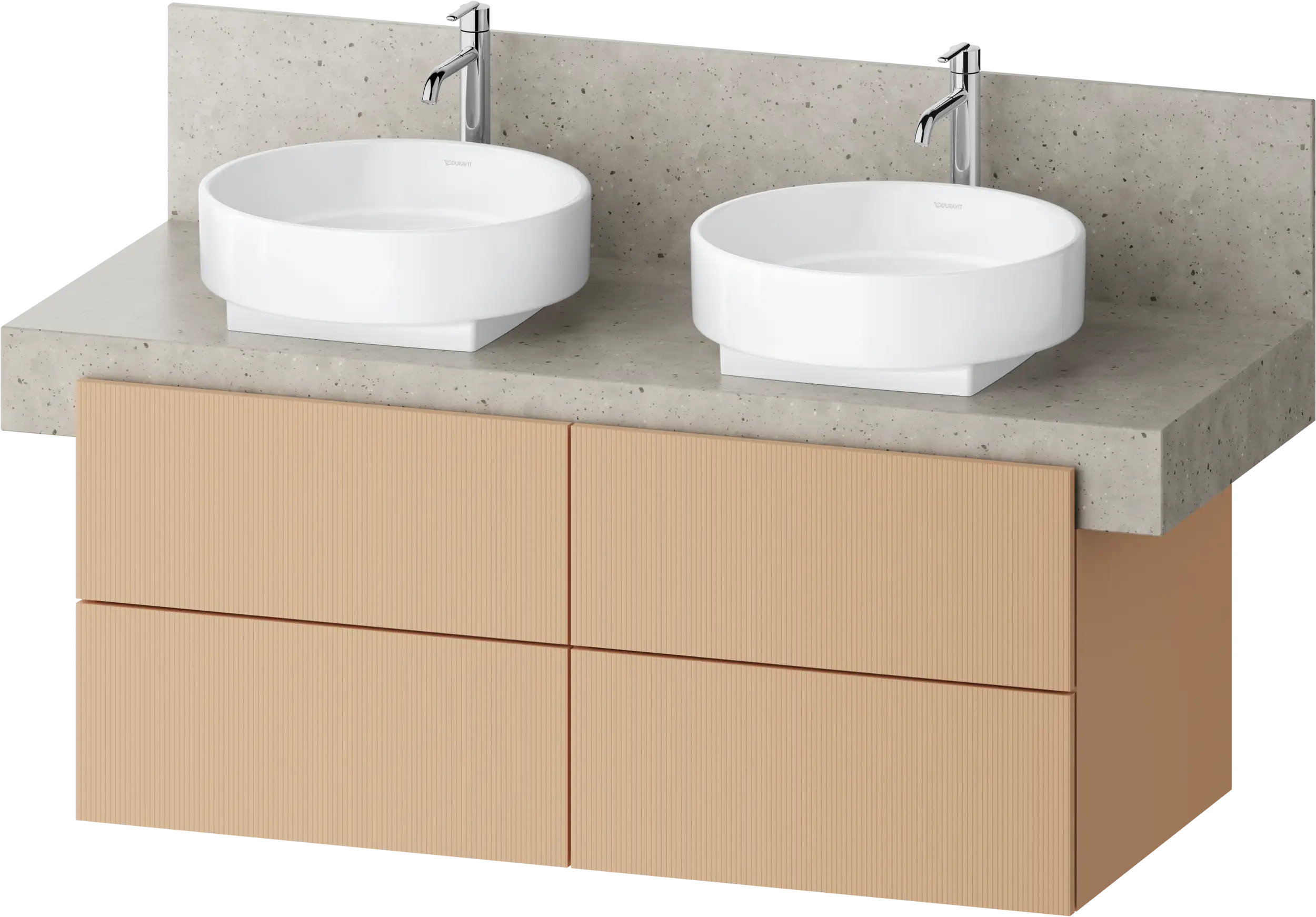 Balcoon 47 1/4'' Wall Mount Double Vanity Cabinet, Sink Sold Separately