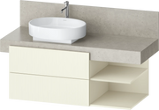 Balcoon 47 1/4'' Wall Mount Two Drawer Single Vanity Cabinet, Sink Sold Separately